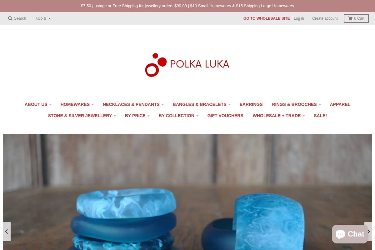 polkaluka.com.au homepage screenshot