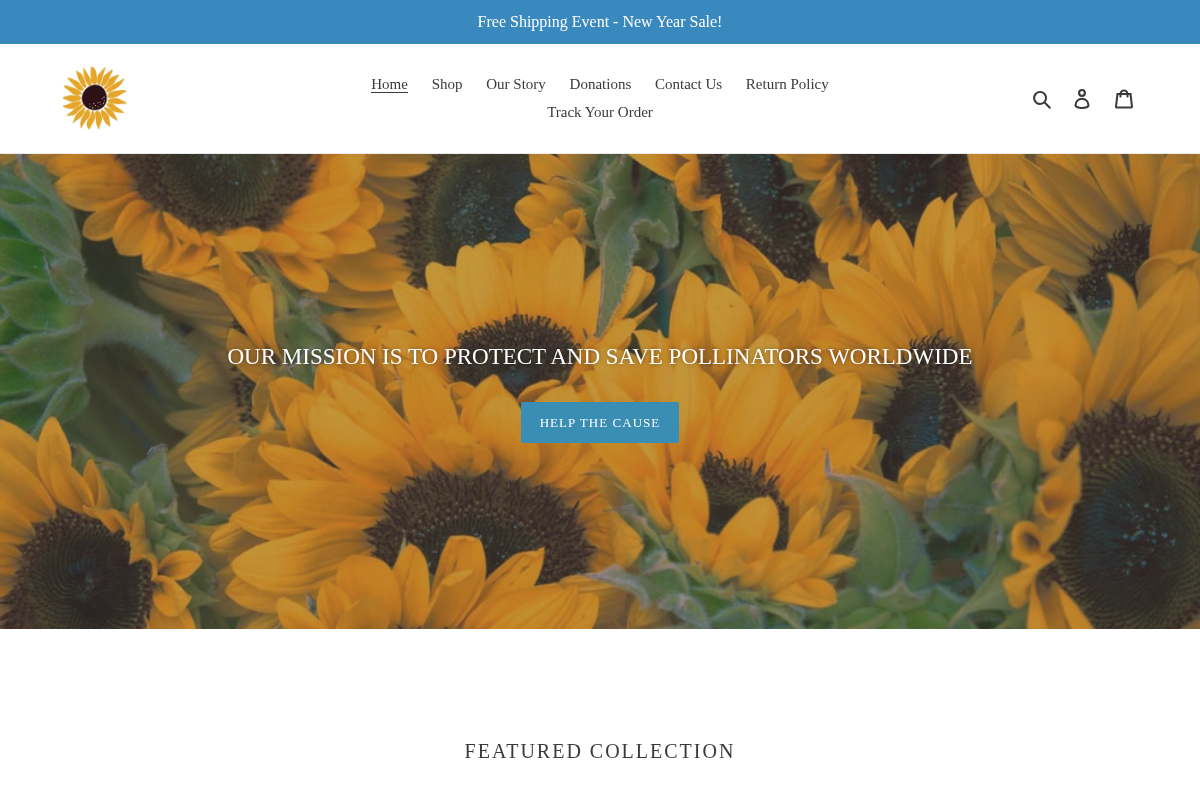 Pollinatorprotectors homepage screenshot