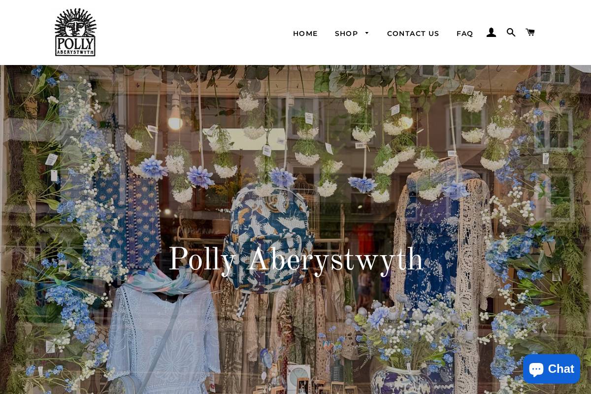 pollyaberystwyth.com homepage screenshot