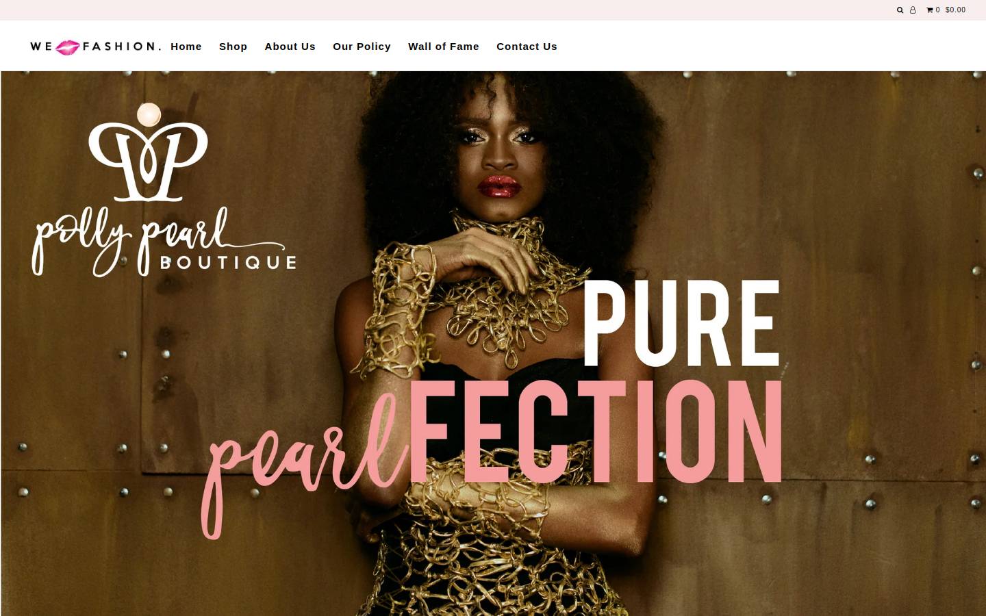 pollypearl.com homepage screenshot