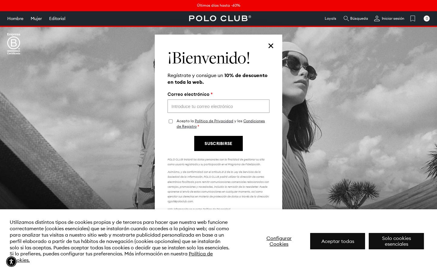 Polo Club homepage screenshot