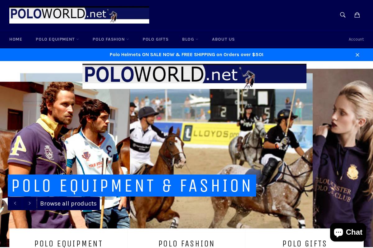 poloworld.net homepage screenshot