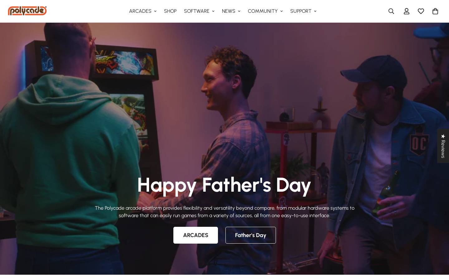 polycade.com homepage screenshot