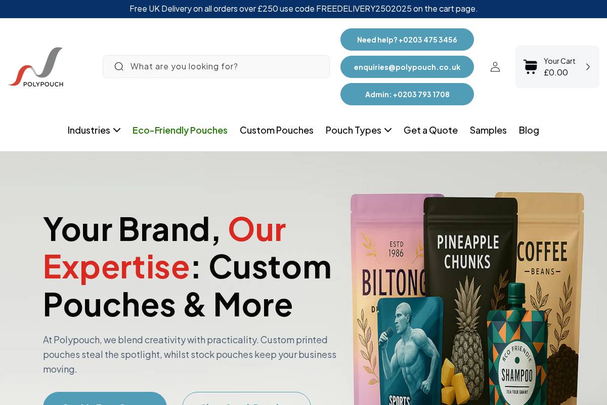 Polypouch UK Ltd homepage screenshot