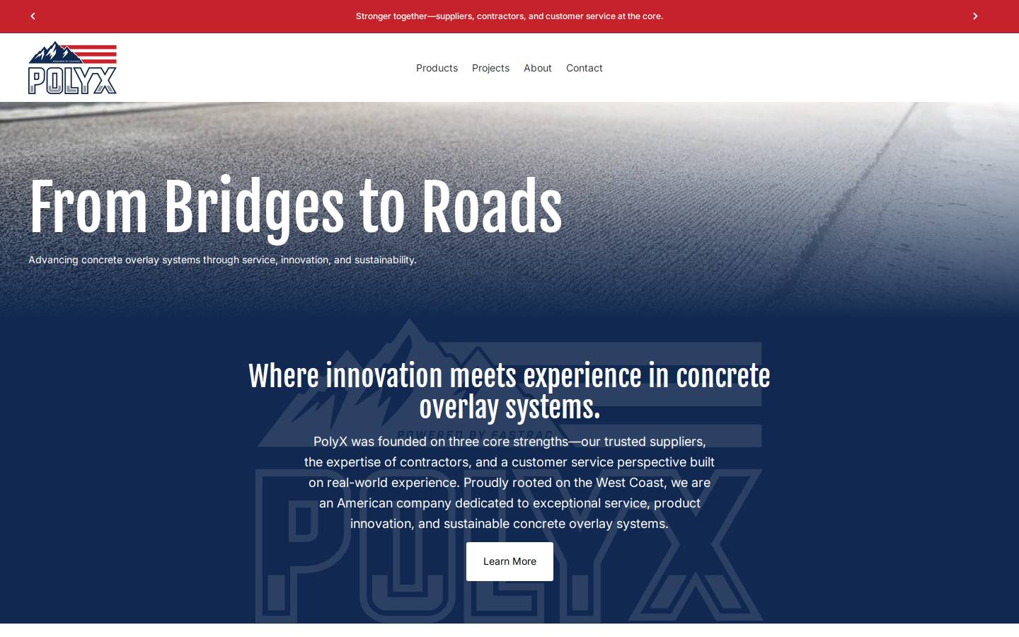 polyxusa.com homepage screenshot