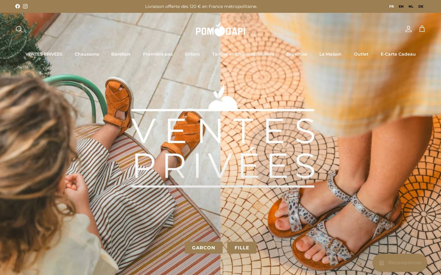pomdapi.fr homepage screenshot
