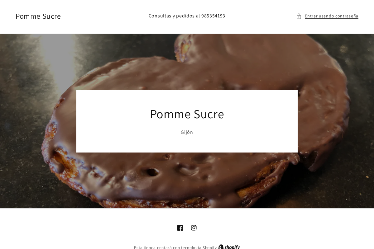 pommesucre.com homepage screenshot