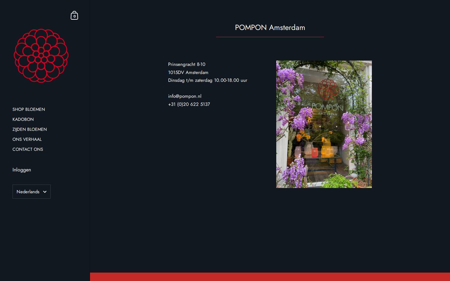 pomponshop.nl homepage screenshot