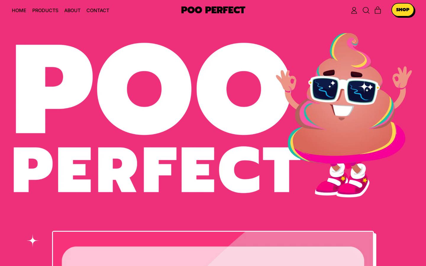 poo-perfect.com homepage screenshot