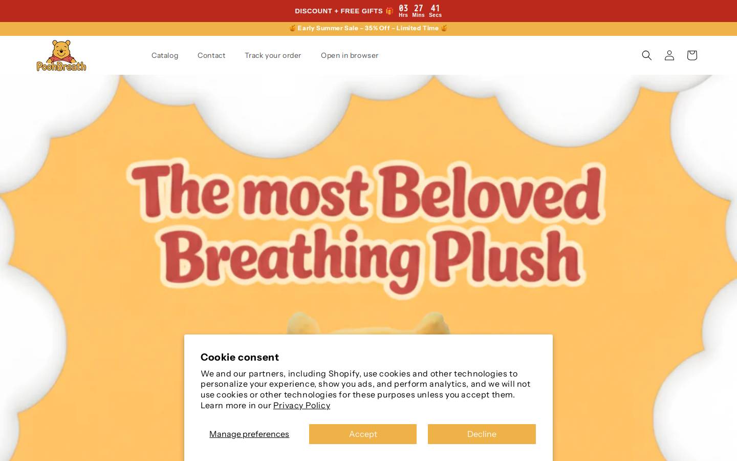poohbreath.com homepage screenshot