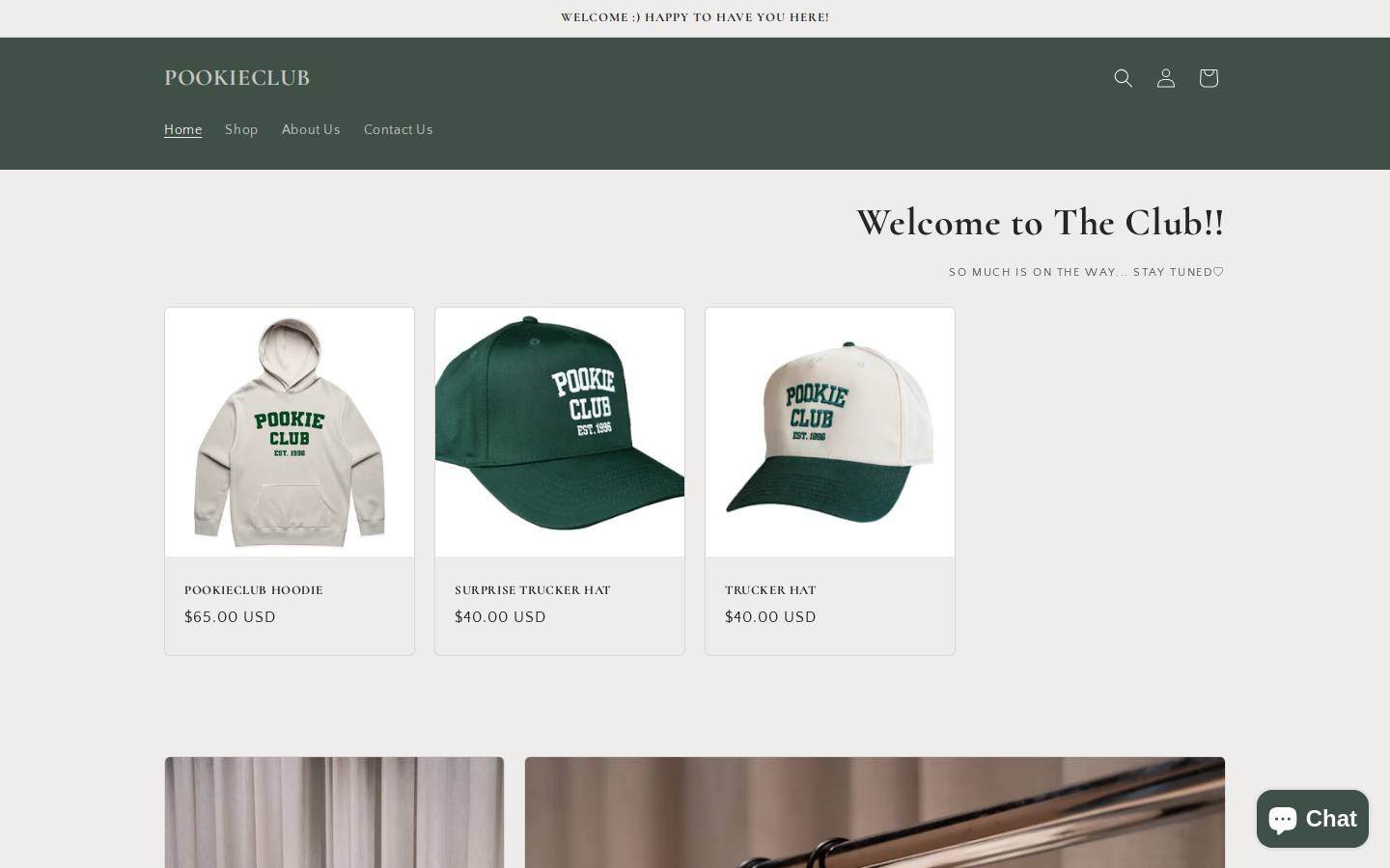pookieclub.com homepage screenshot