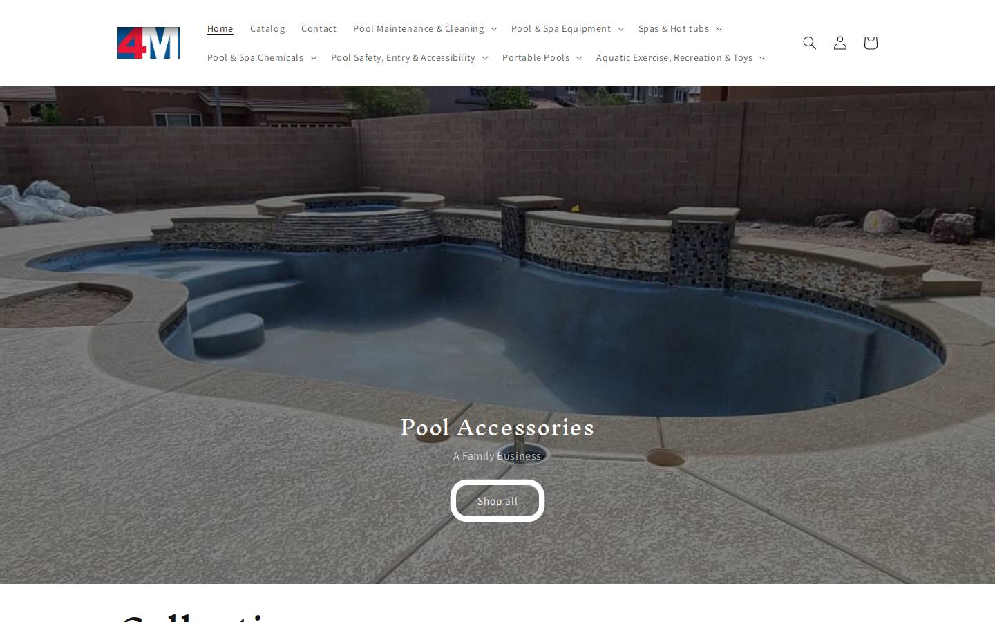 poolaccessories.us homepage screenshot