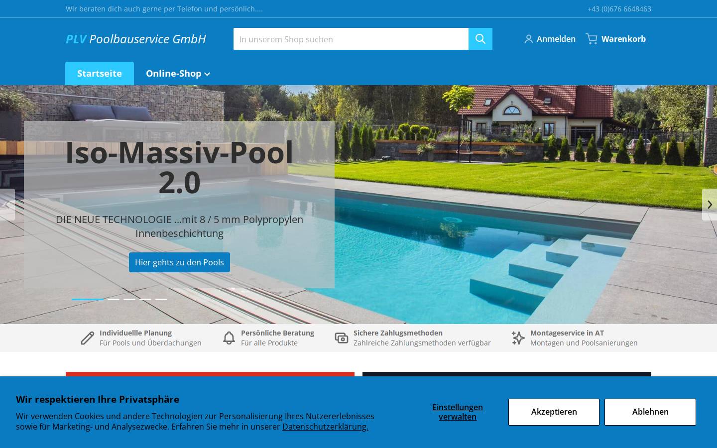 poolbauservice.net homepage screenshot