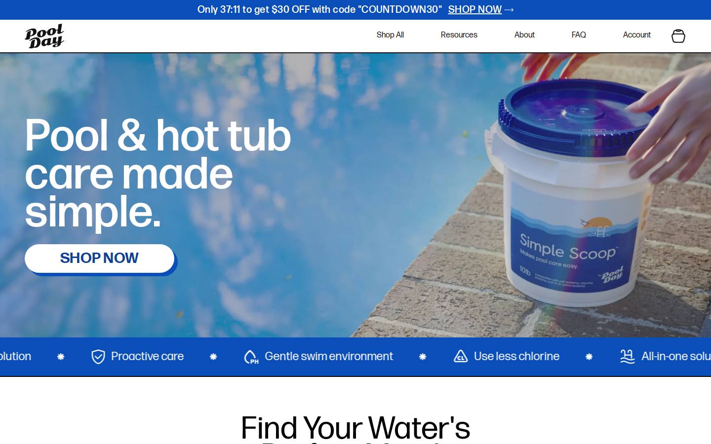 poolday.com homepage screenshot