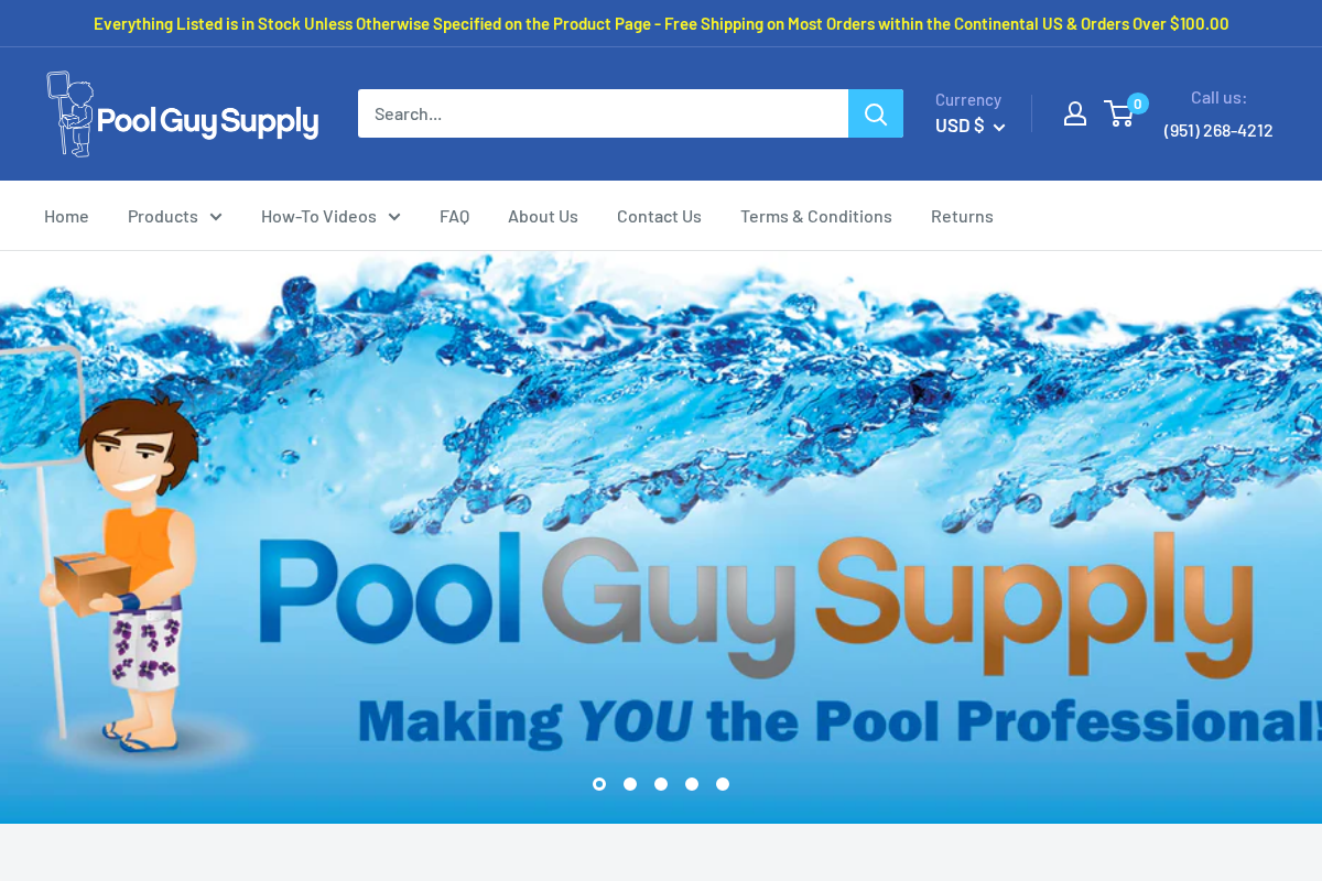 poolguysupply.com homepage screenshot