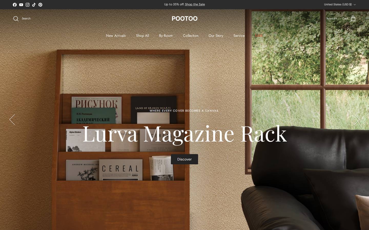 POOTOO homepage screenshot