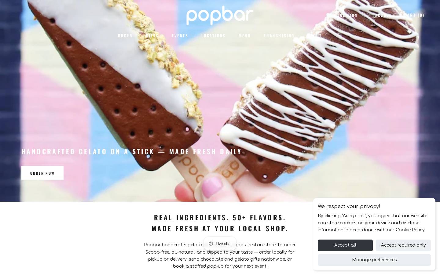 pop-bar.com homepage screenshot