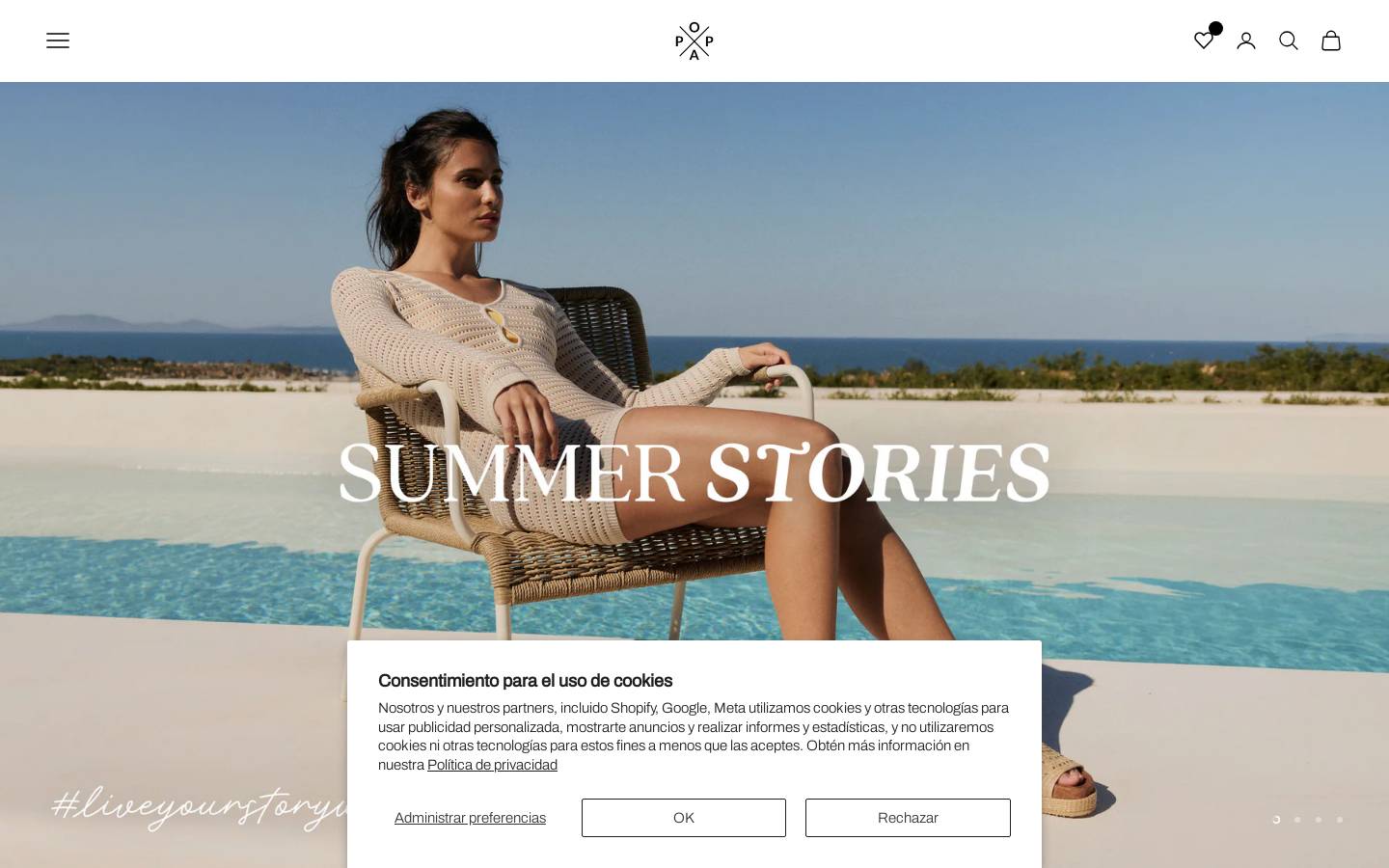 POPA homepage screenshot