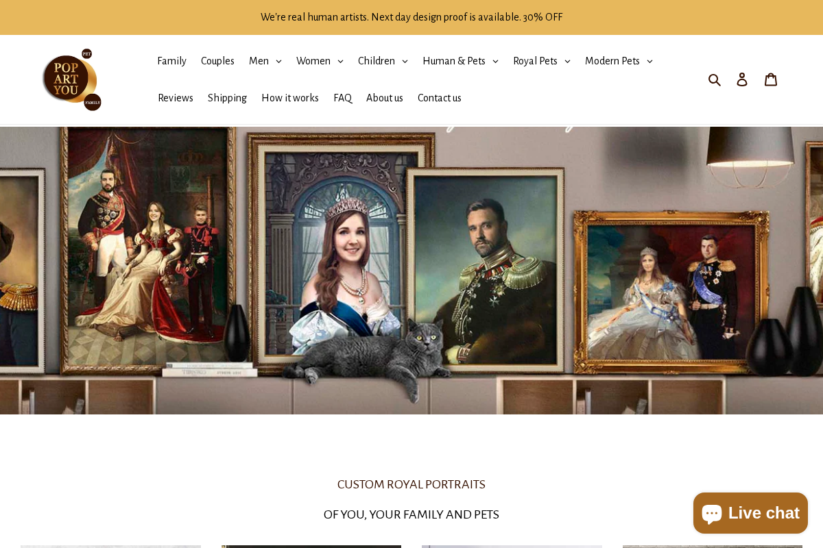 PopArtYou homepage screenshot