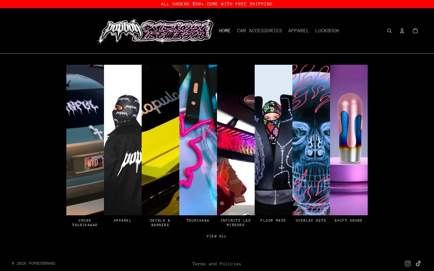 popboybrand.com homepage screenshot