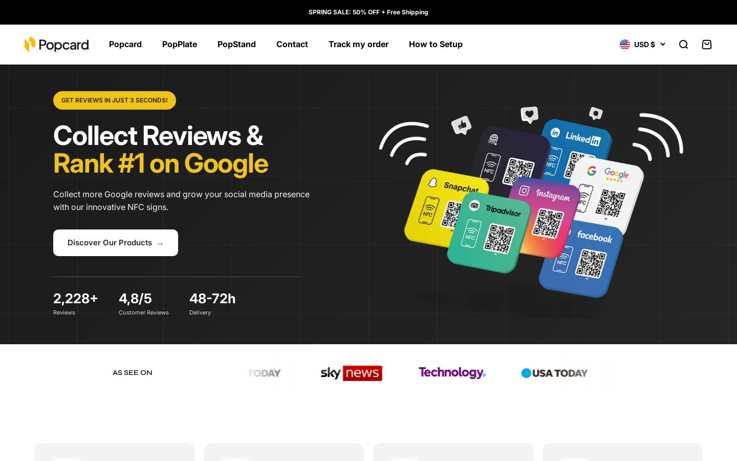 popcardreviews.com homepage screenshot