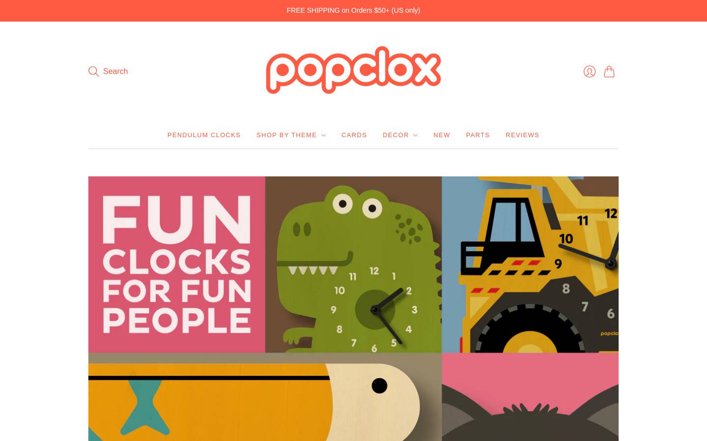 popclox.com homepage screenshot