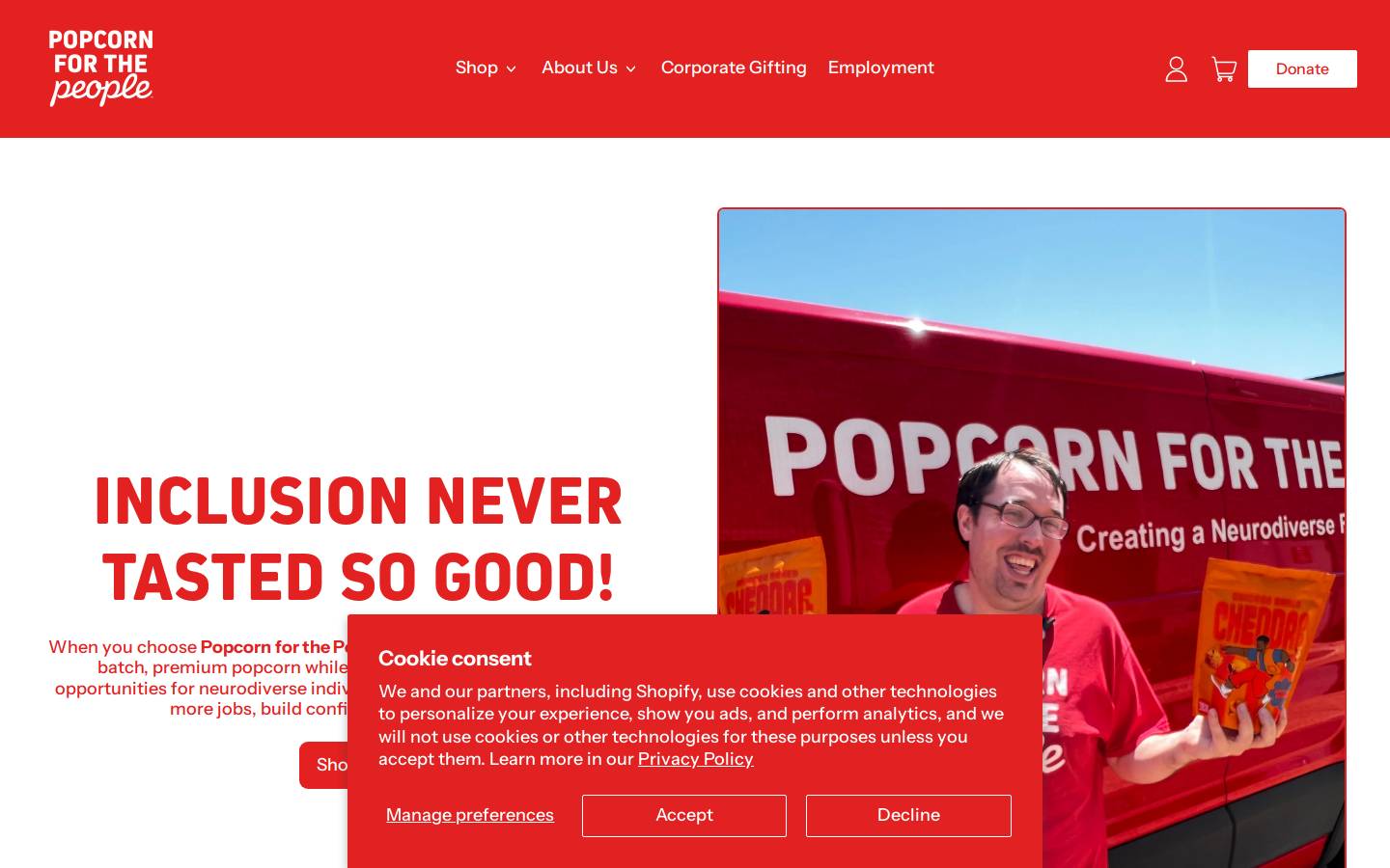 popcornforthepeople.com homepage screenshot