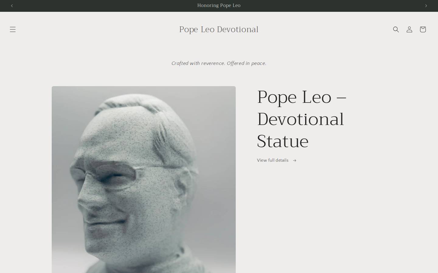 popeleodevotional.com homepage screenshot