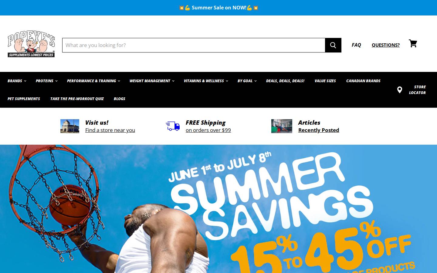 popeyesontario.ca homepage screenshot