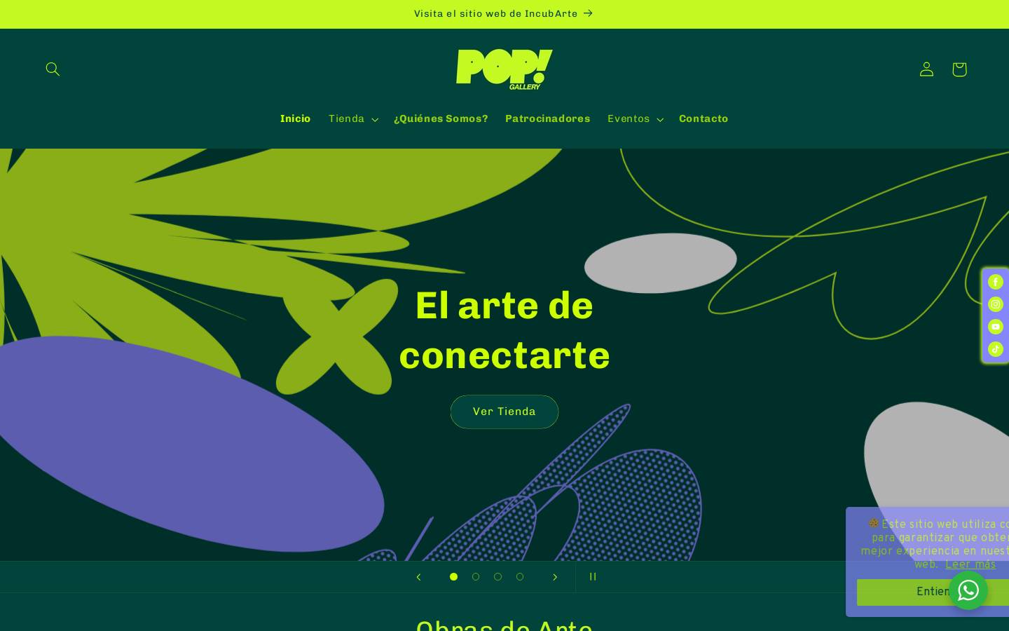 popgallery.com homepage screenshot