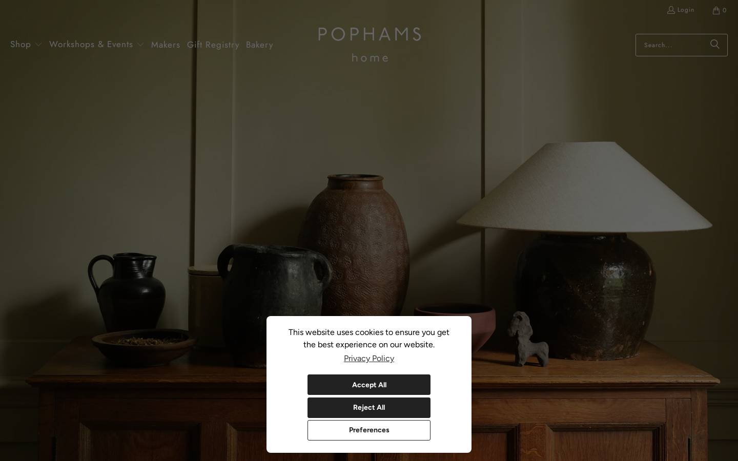 pophamshome.com homepage screenshot