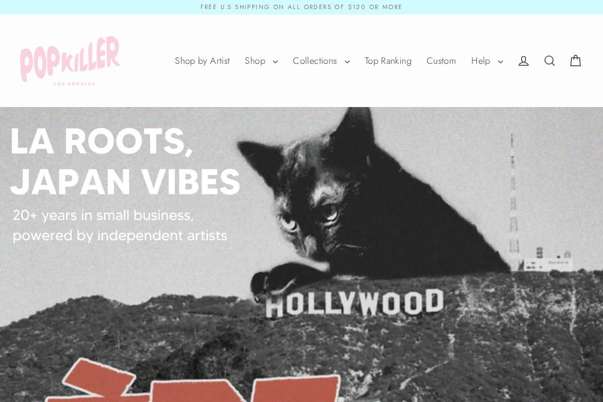 popkiller.us homepage screenshot