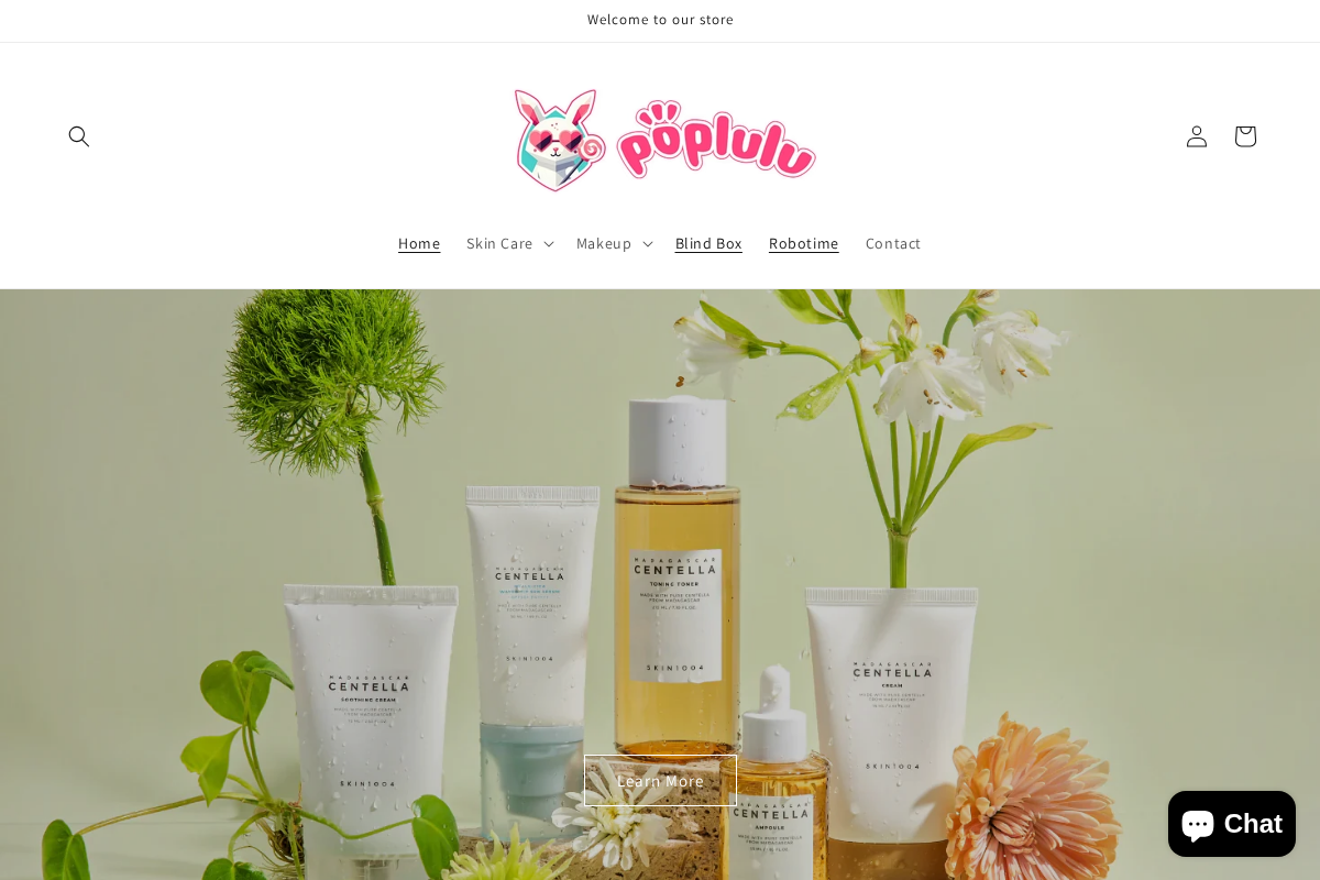 popluluus.com homepage screenshot