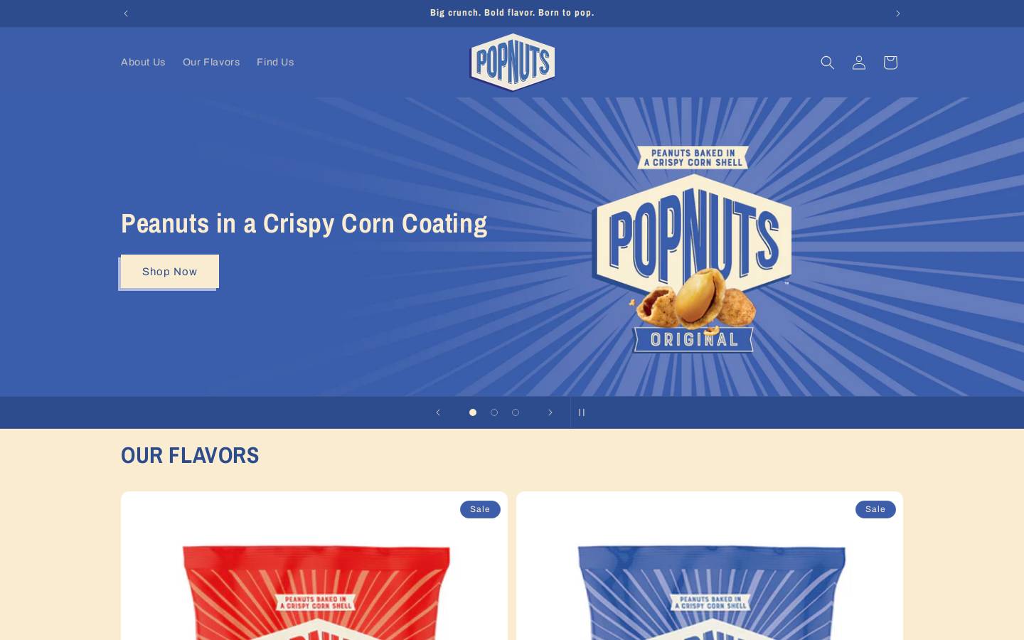 popnuts.com homepage screenshot