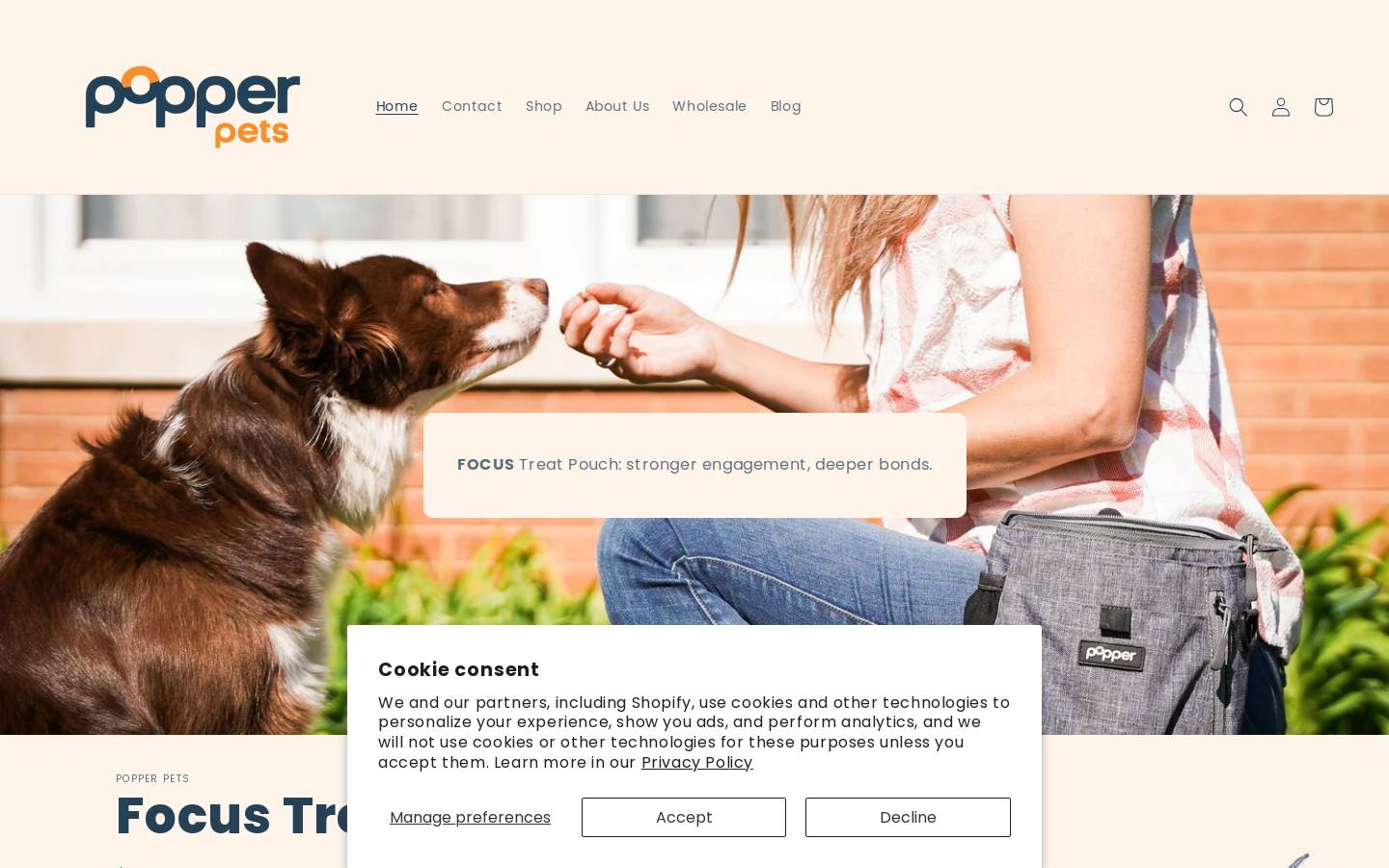 popperpets.com homepage screenshot