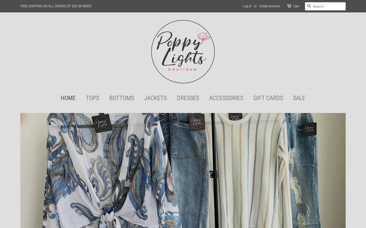 poppylights.com homepage screenshot