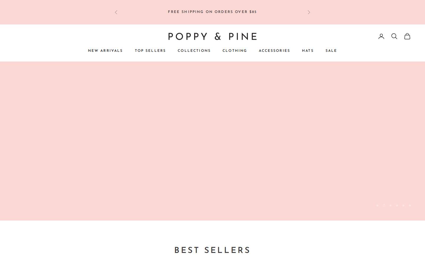 poppypine.com homepage screenshot