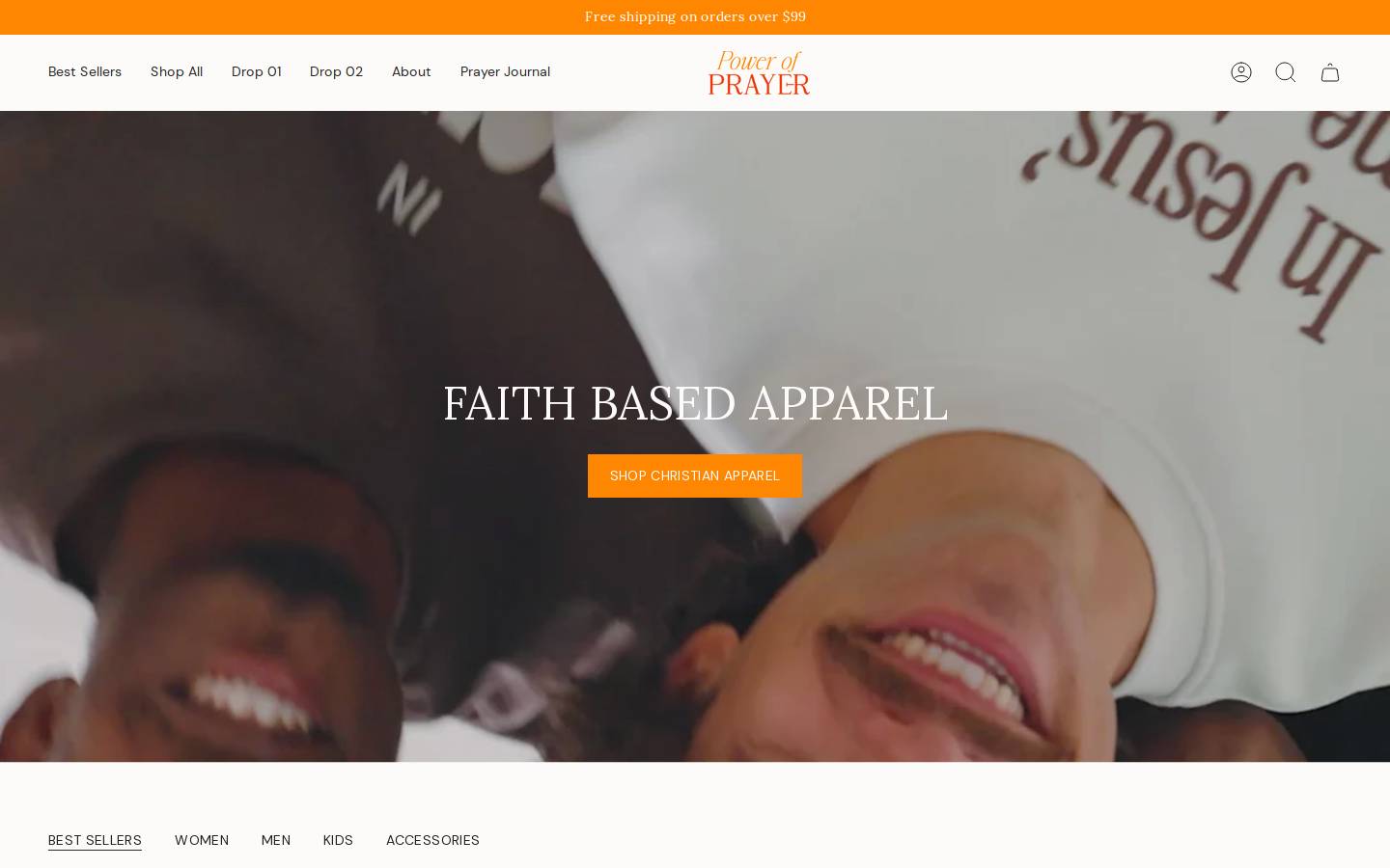 poprayer.com homepage screenshot