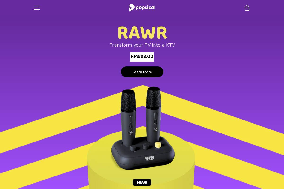 popsical.com homepage screenshot