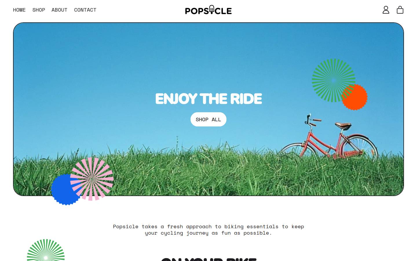 popsiclebikeco.com homepage screenshot
