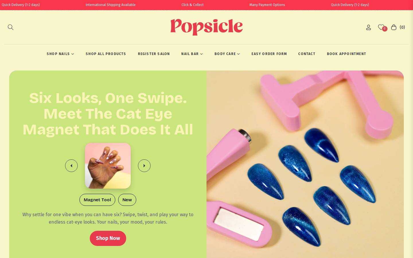 popsiclenails.co.za homepage screenshot