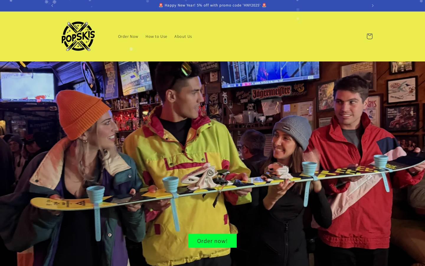 popskisofficial.com homepage screenshot