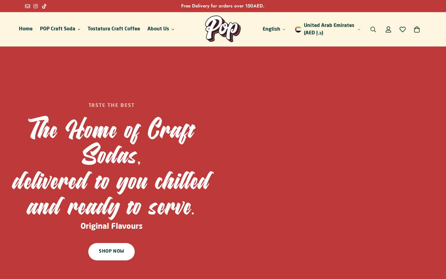 popsoda.shop homepage screenshot