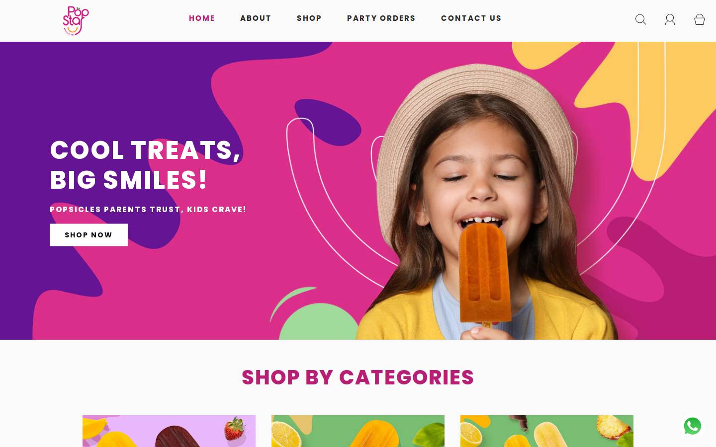 PopStar.com homepage screenshot