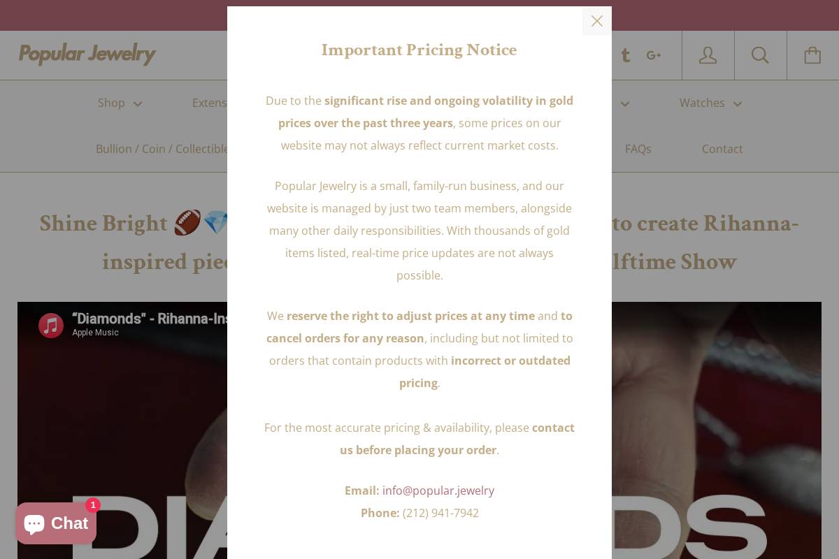 Popular homepage screenshot