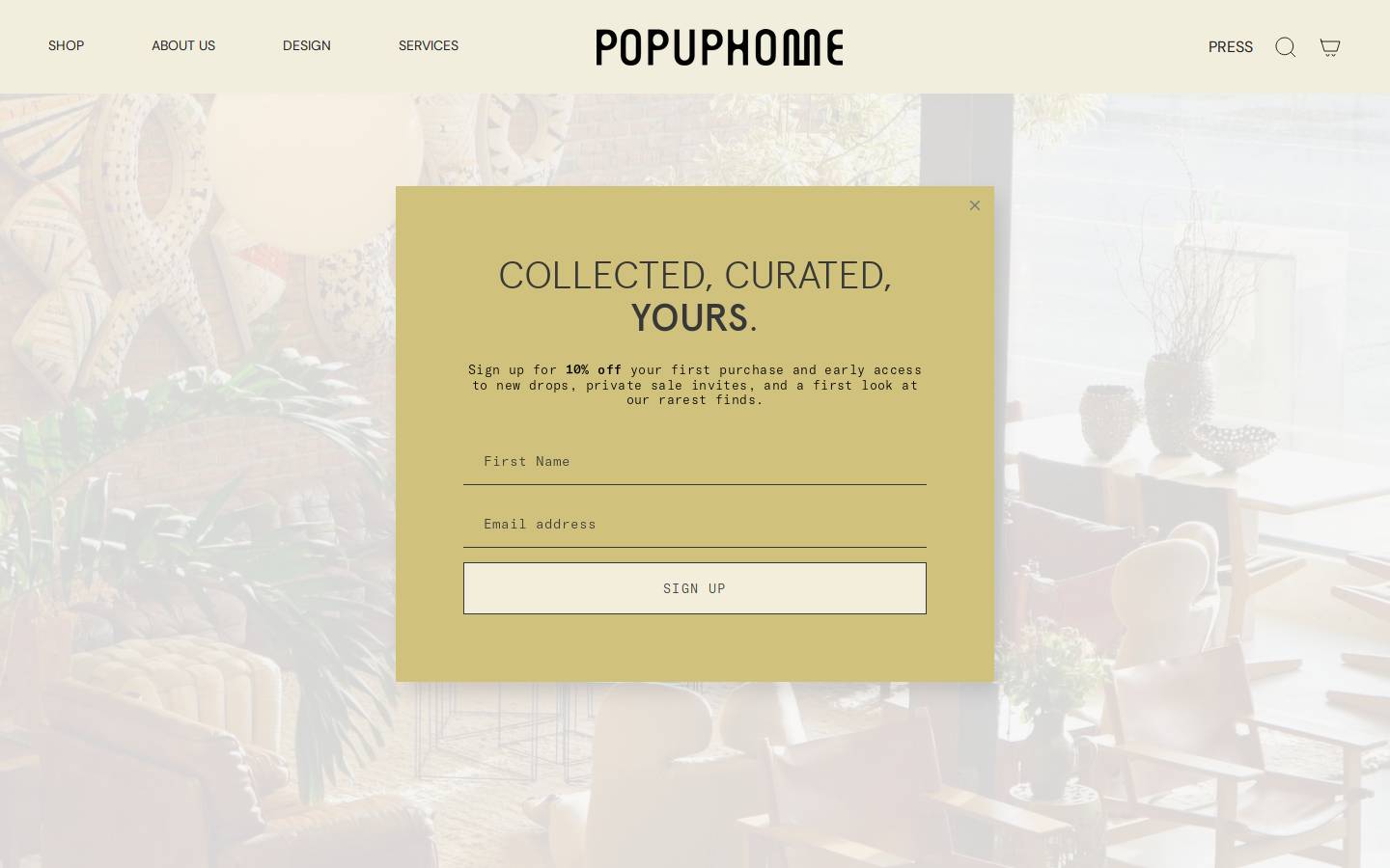 popuphome.com homepage screenshot