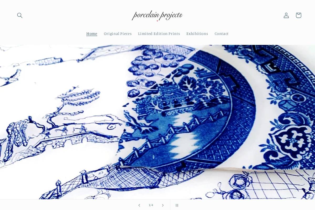 porcelainprojects.com homepage screenshot