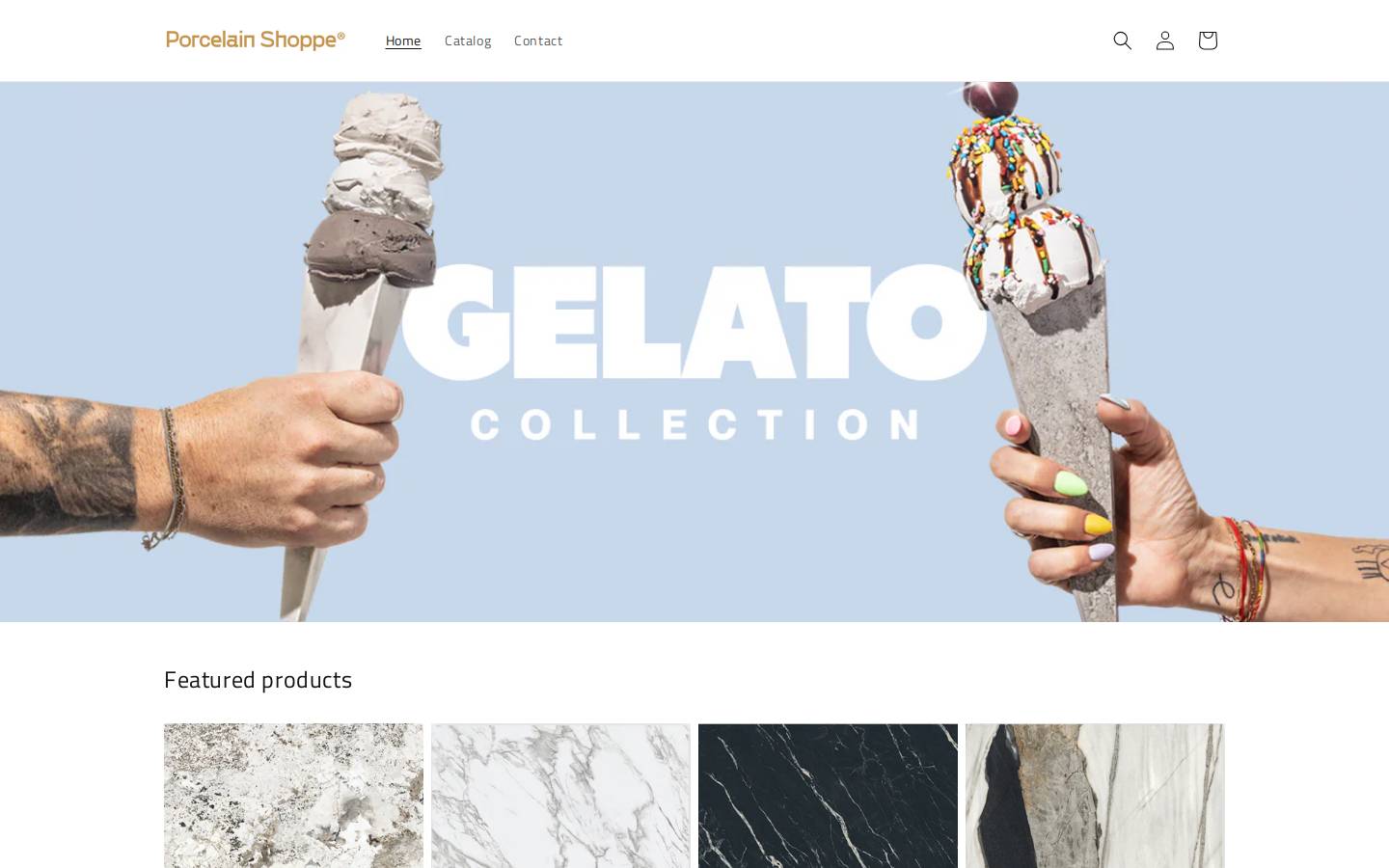 porcelainshoppe.com homepage screenshot