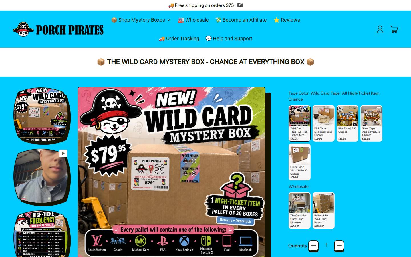 porchpirates.us homepage screenshot