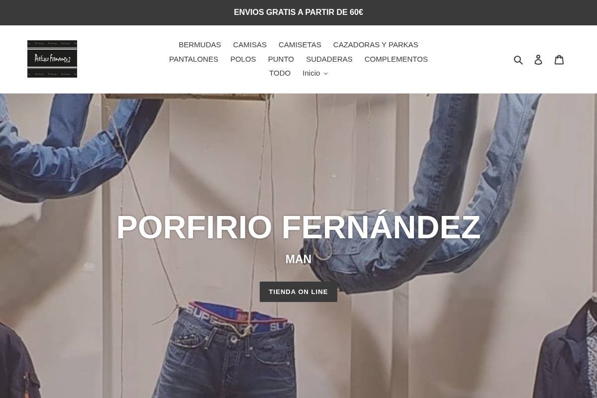 porfiriofernandez.com homepage screenshot